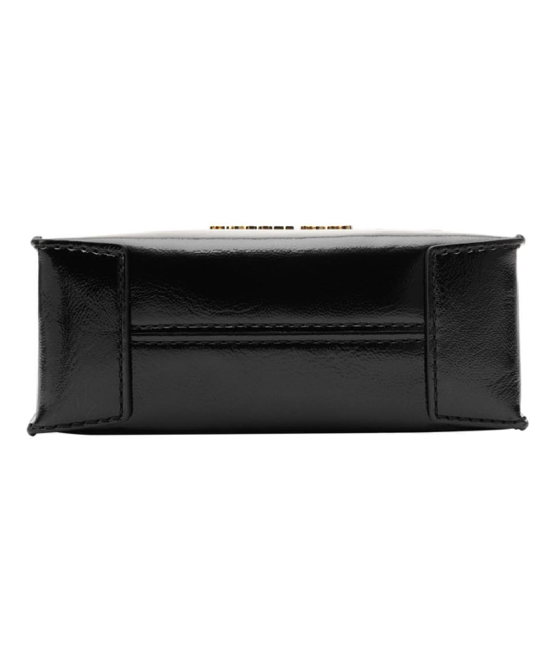 MICHAEL KORS Черная сумка через плечо из лакированной кожи, фото 5