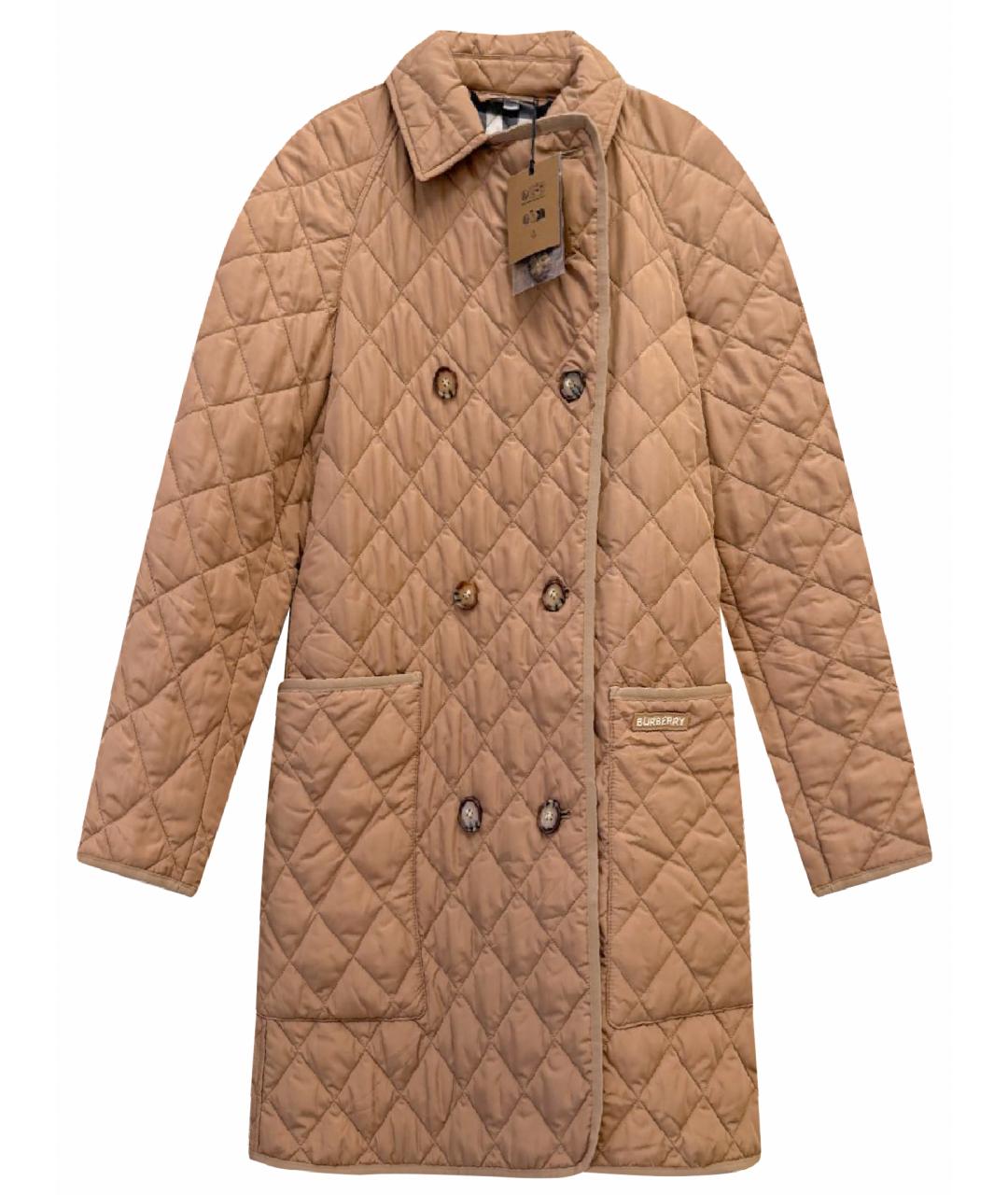 BURBERRY Бежевое пальто, фото 1
