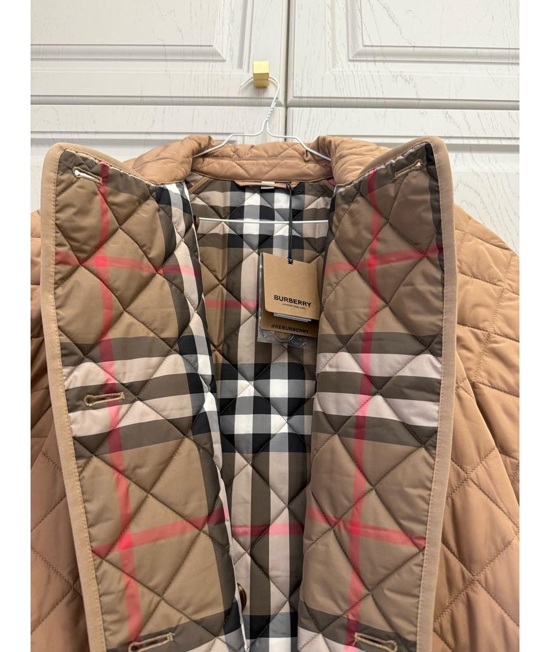 BURBERRY Бежевое пальто, фото 3