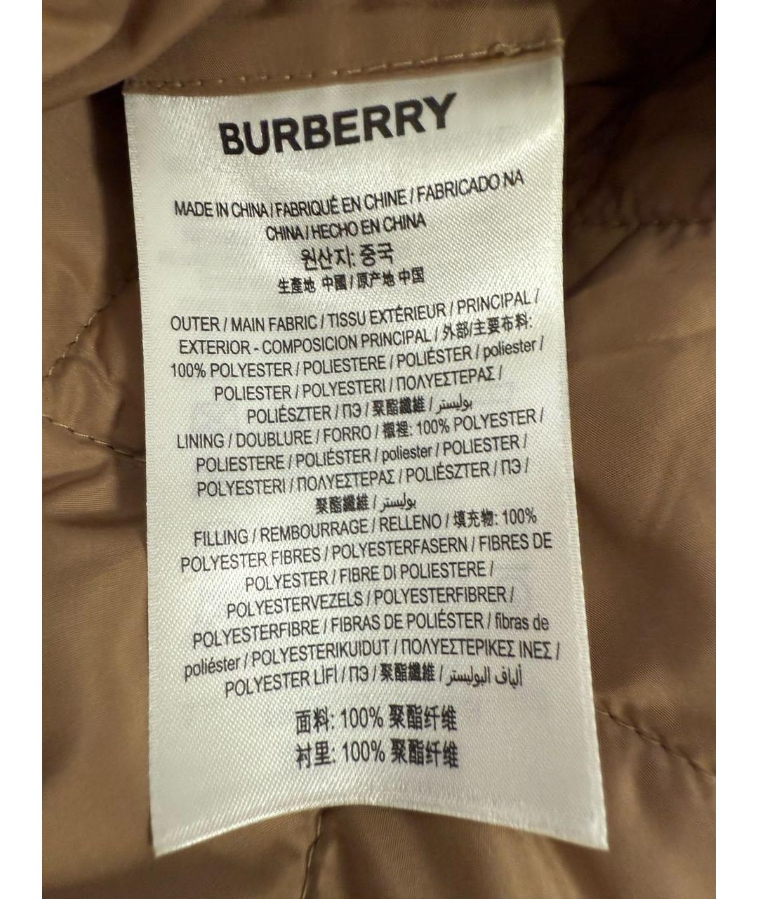 BURBERRY Бежевое пальто, фото 5