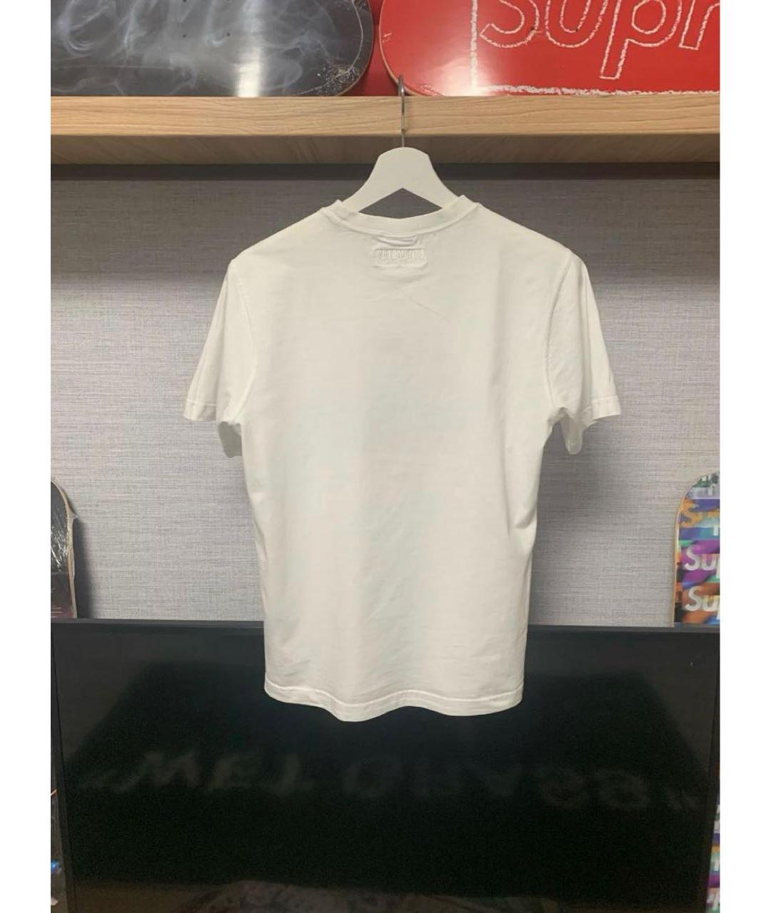 VETEMENTS Белая хлопковая футболка, фото 3