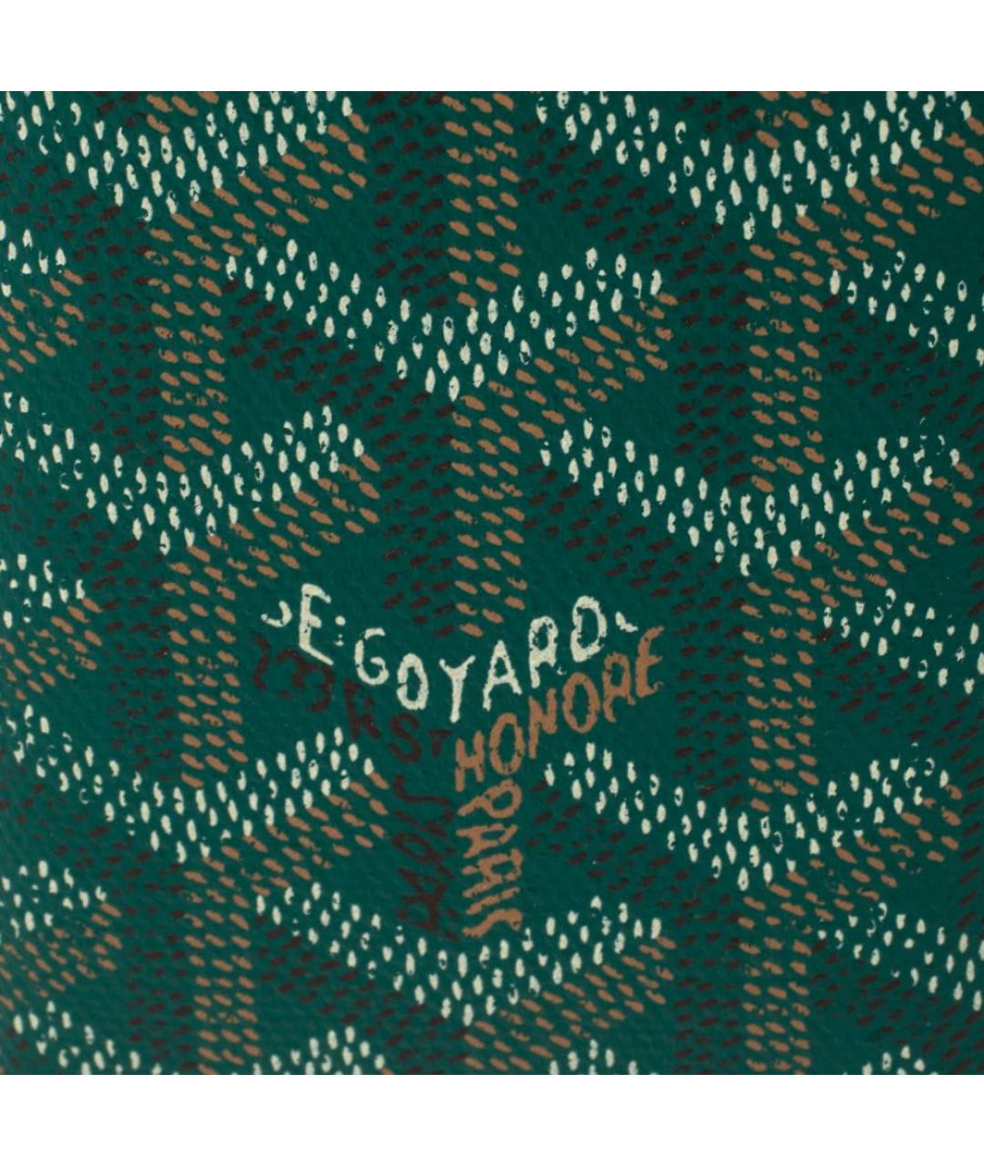 GOYARD Зеленый кожаный кардхолдер, фото 5