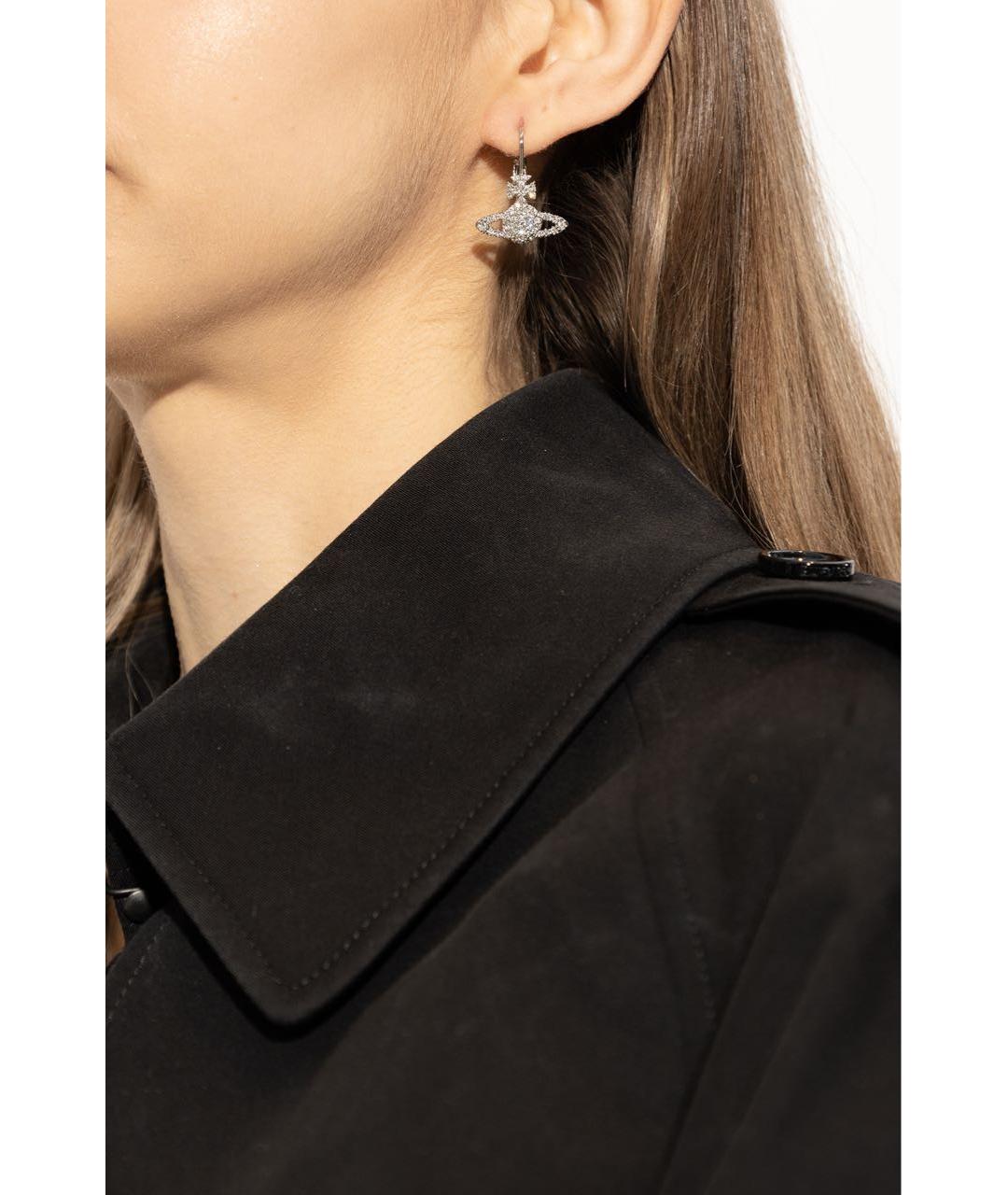 VIVIENNE WESTWOOD Серебряные латунные серьги, фото 2