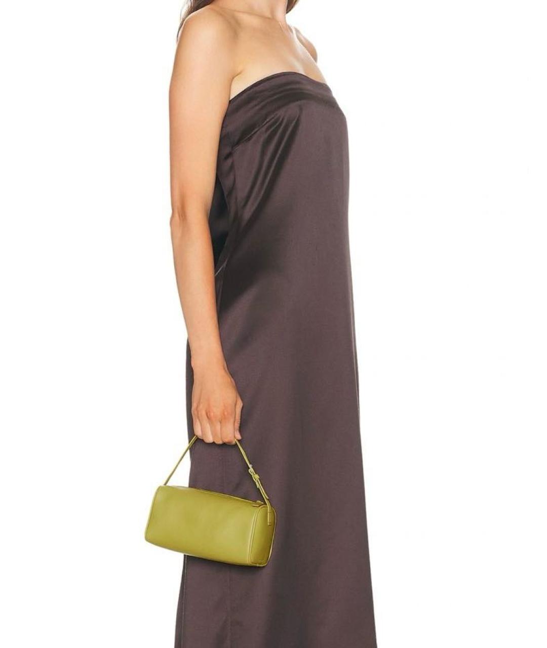 THE ROW Коричневая кожаная сумка с короткими ручками, фото 3