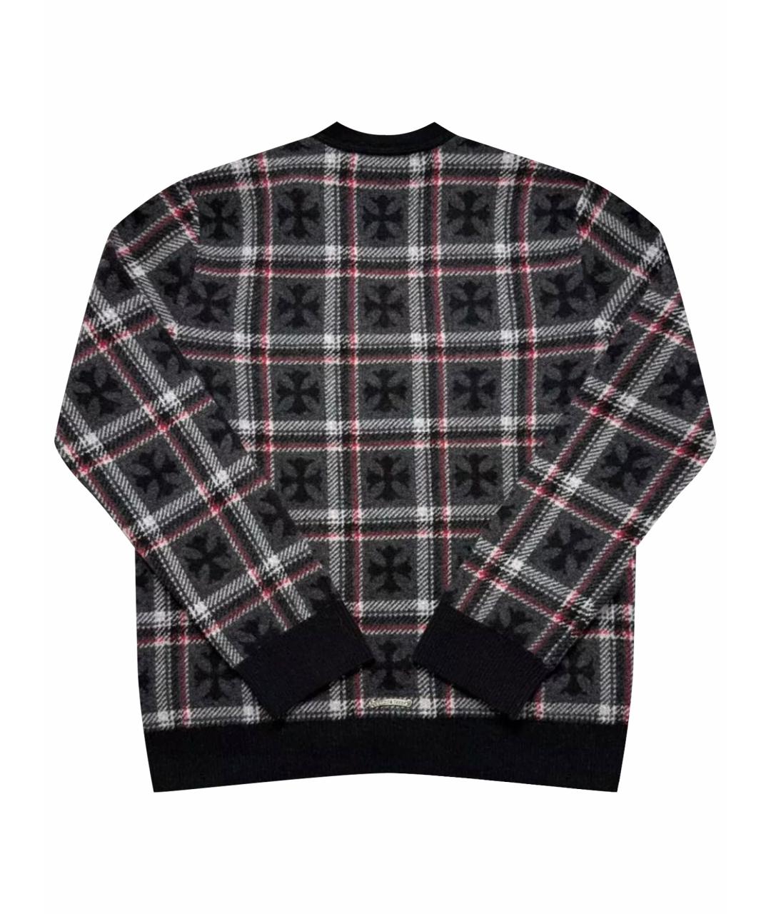 CHROME HEARTS Черный шерстяной кардиган, фото 13