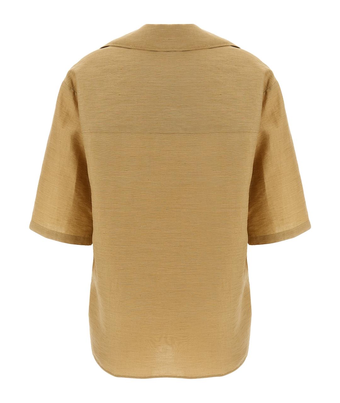 MAX MARA Золотая футболка, фото 2