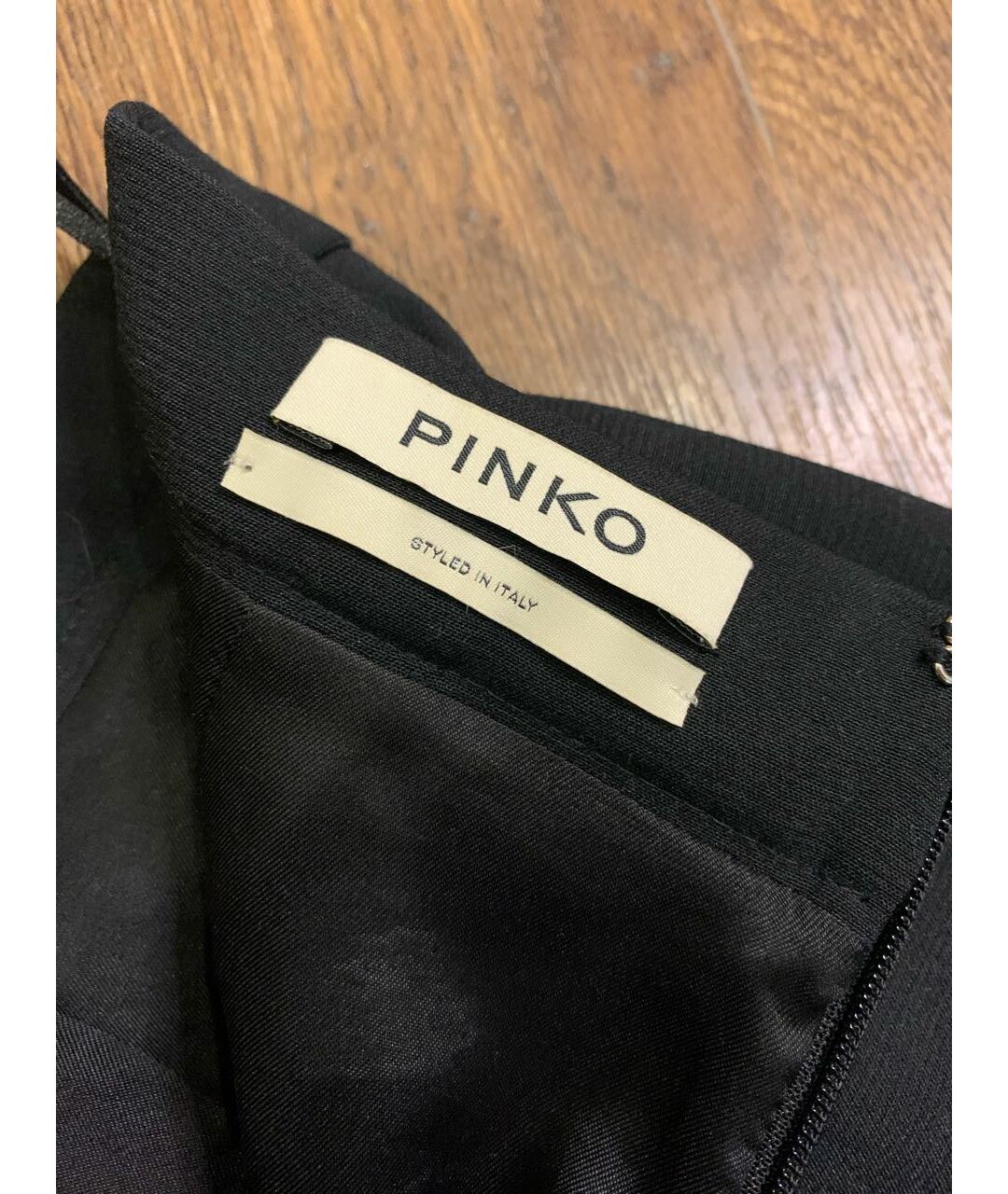 PINKO Черная полиэстеровая юбка мини, фото 5