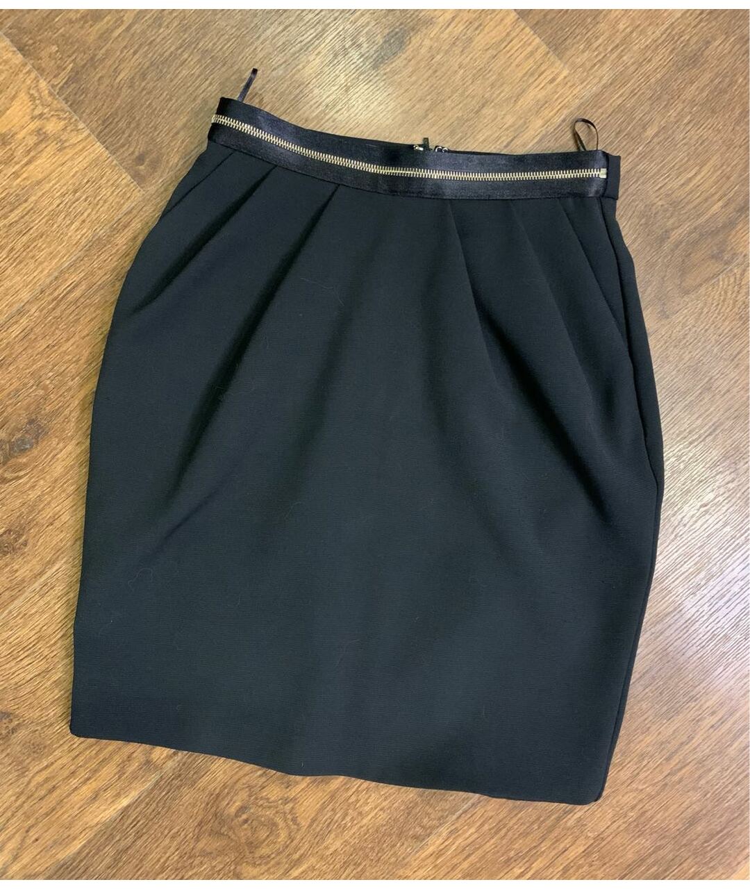 PINKO Черная полиэстеровая юбка мини, фото 8