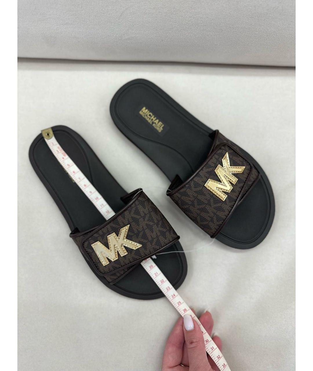 MICHAEL KORS Коричневые шлепанцы, фото 4