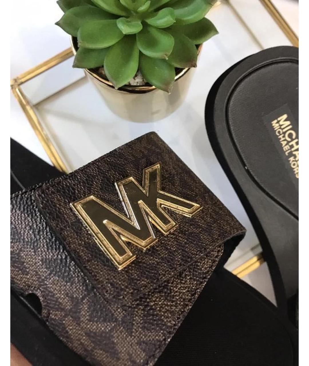 MICHAEL KORS Коричневые шлепанцы, фото 6