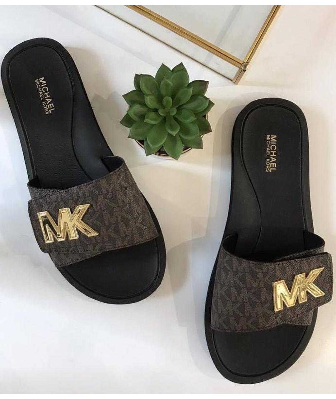 MICHAEL KORS Коричневые шлепанцы, фото 5