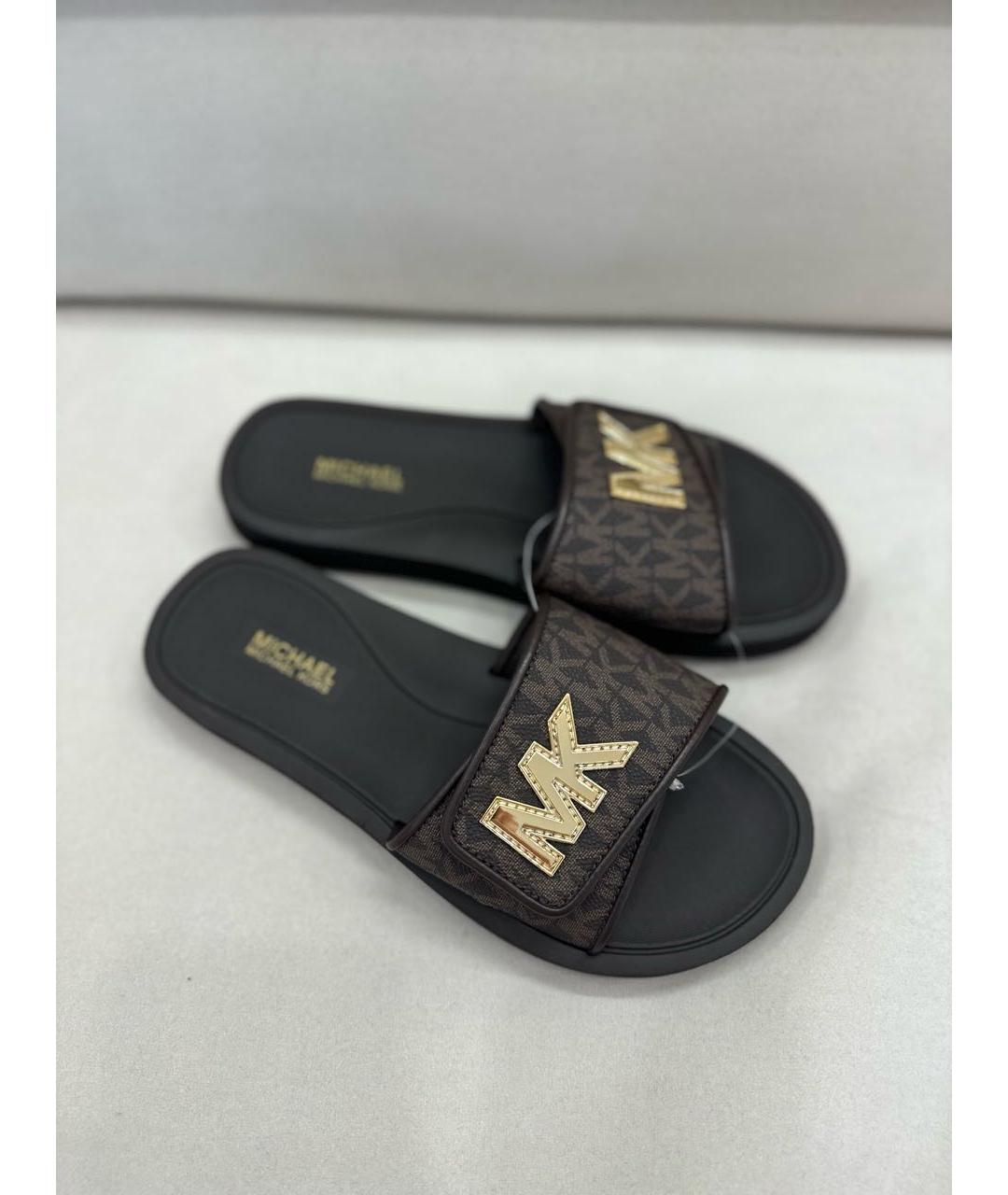 MICHAEL KORS Коричневые шлепанцы, фото 2