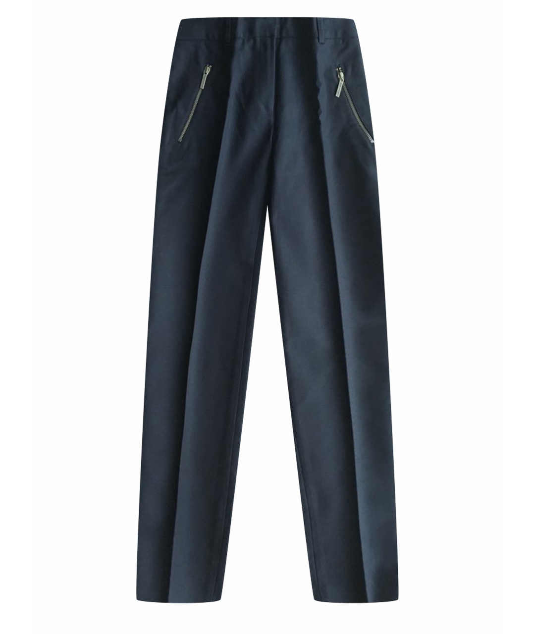 MICHAEL MICHAEL KORS Черные хлопко-эластановые прямые брюки, фото 1