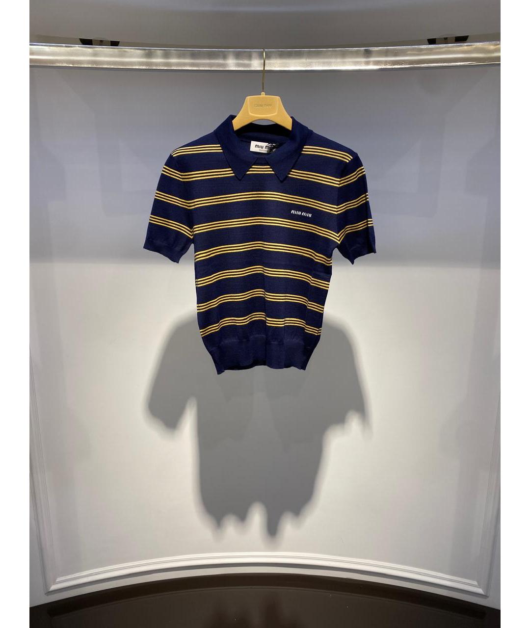 MIU MIU Мульти кашемировая футболка, фото 2