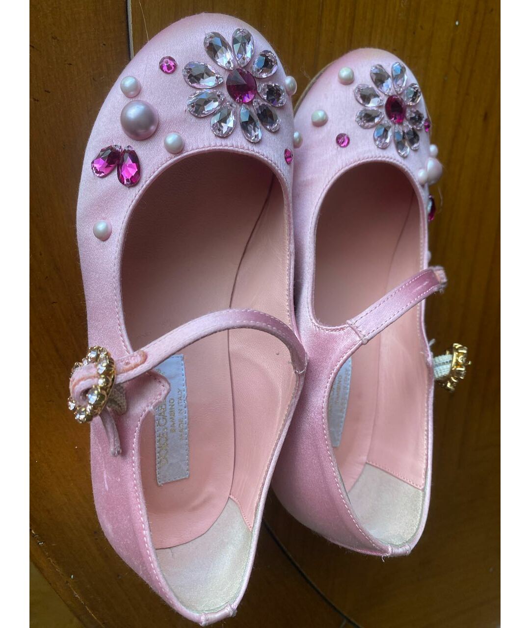 DOLCE&GABBANA Розовые текстильные туфли, фото 8