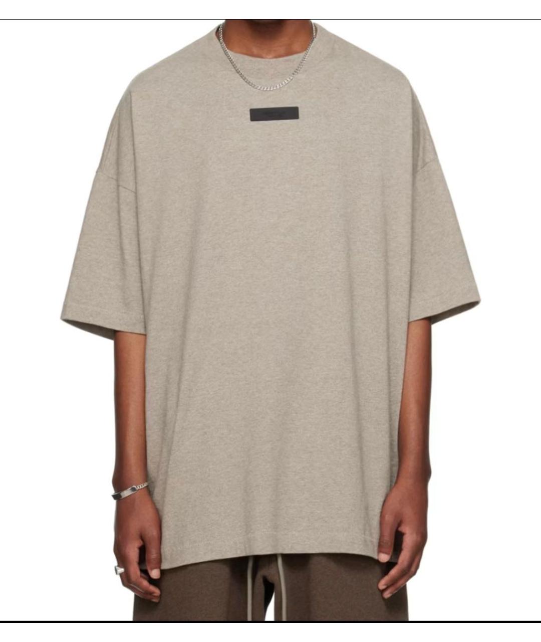 FEAR OF GOD ESSENTIALS Бежевая хлопковая футболка, фото 8