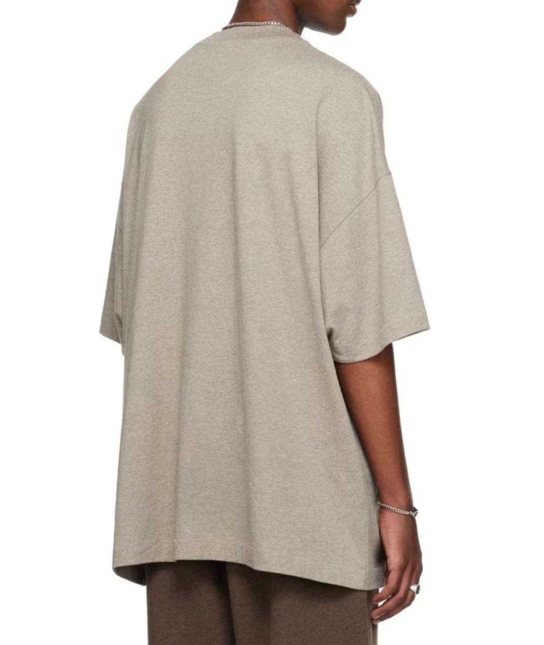 FEAR OF GOD ESSENTIALS Бежевая хлопковая футболка, фото 2