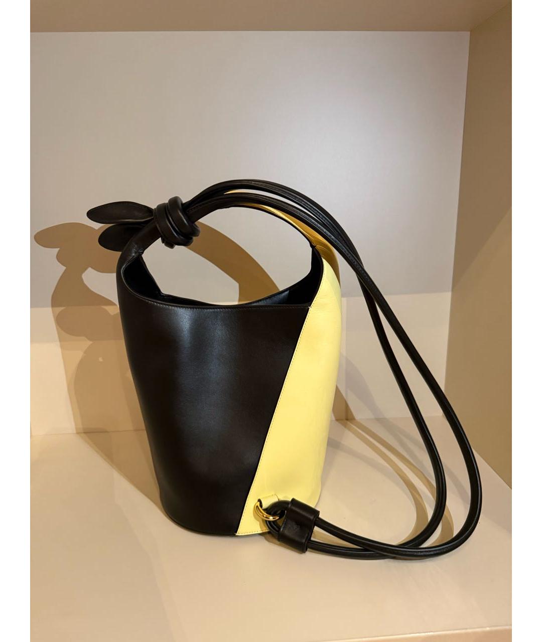 JACQUEMUS Кожаная сумка с короткими ручками, фото 3