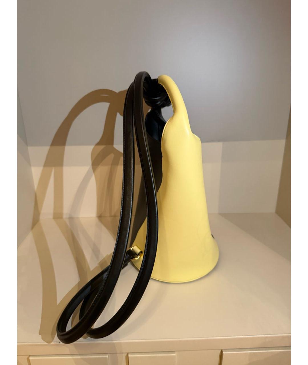 JACQUEMUS Кожаная сумка с короткими ручками, фото 4