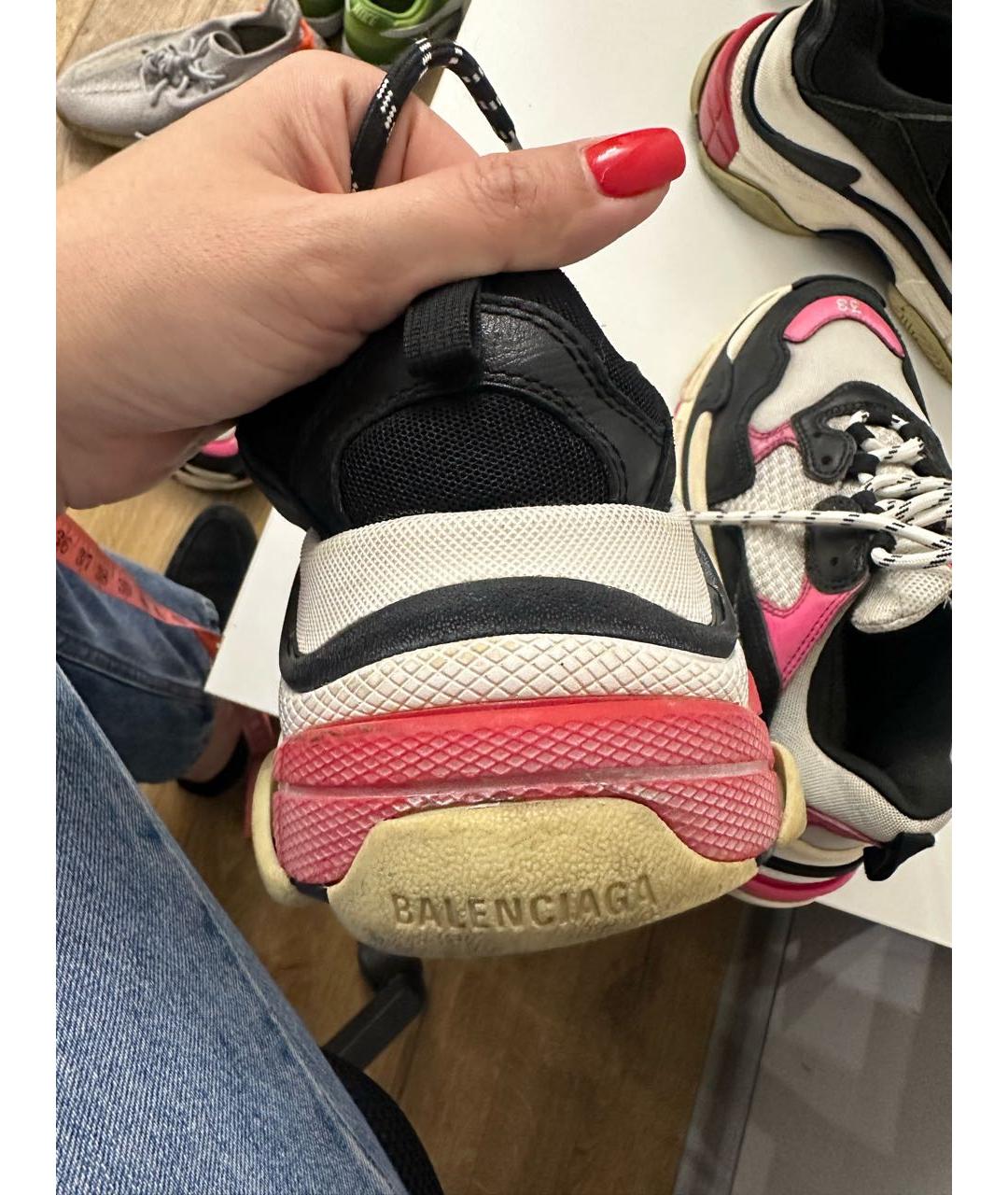 BALENCIAGA Черные текстильные кроссовки, фото 6