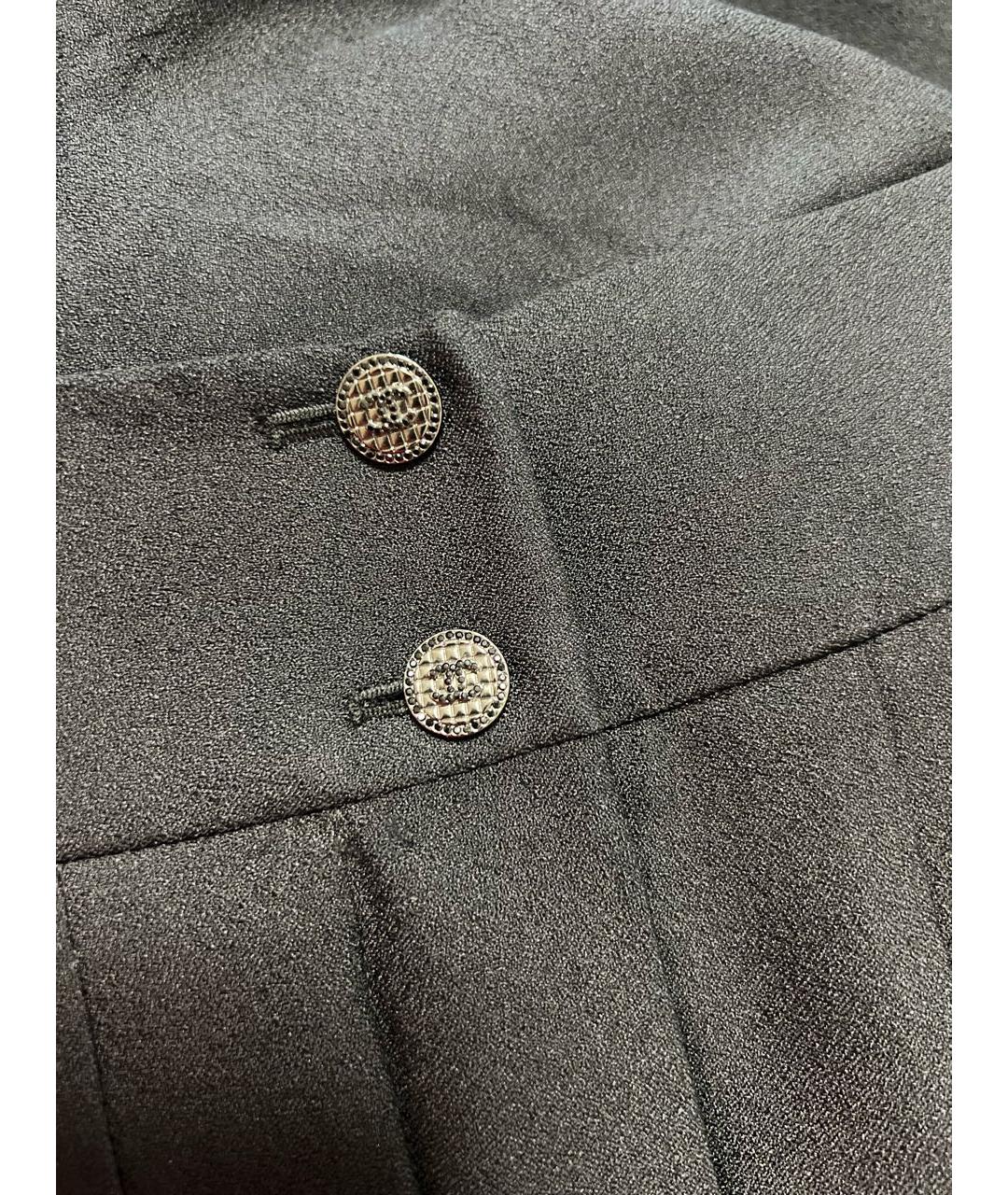 CHANEL Черная шелковая юбка макси, фото 4