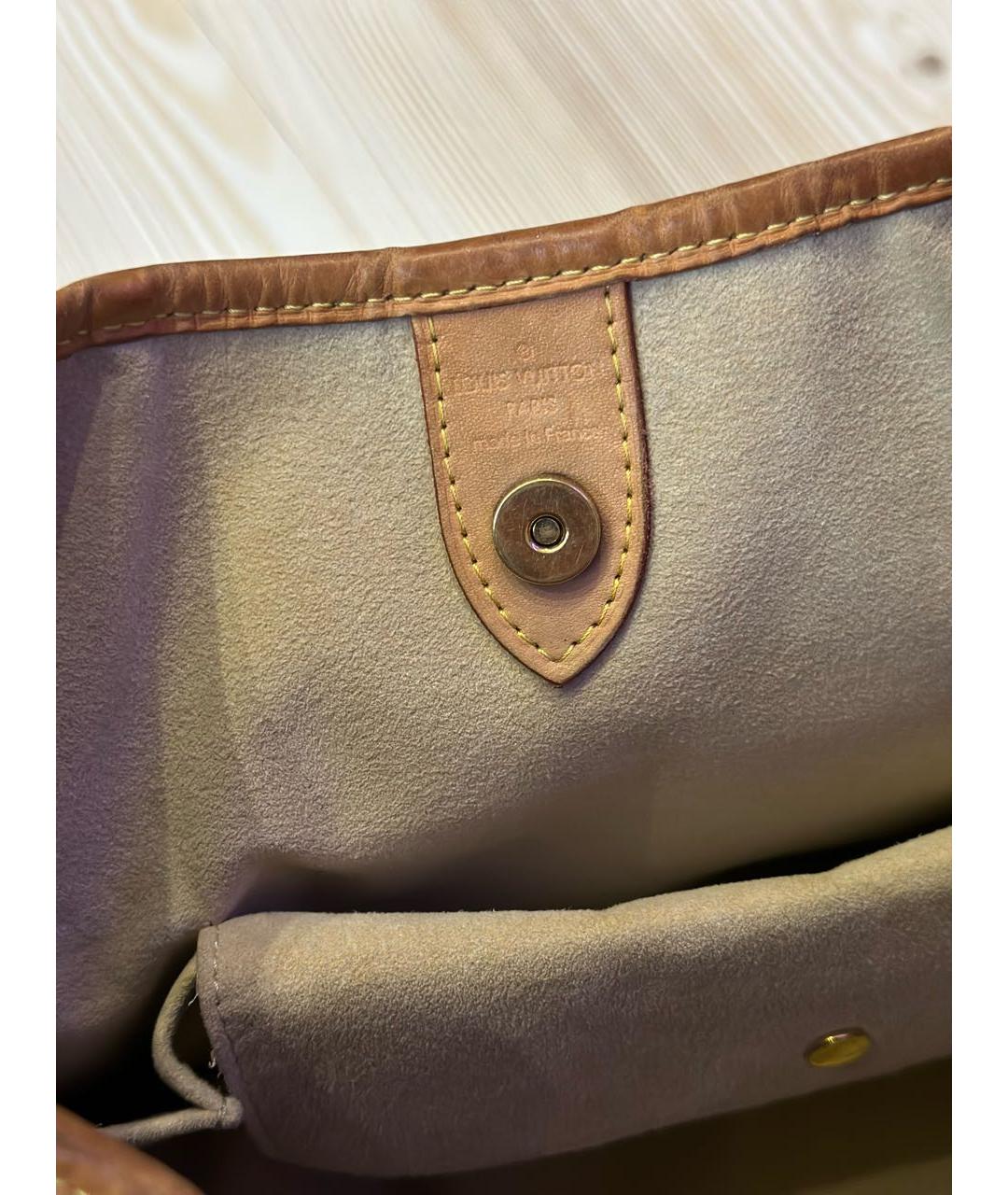 LOUIS VUITTON Коричневая сумка с короткими ручками, фото 5