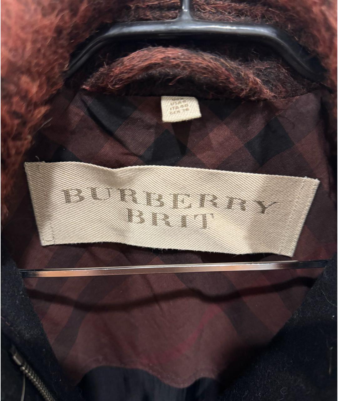BURBERRY Бордовое шерстяное пальто, фото 3