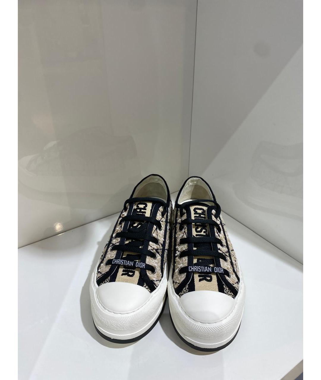 CHRISTIAN DIOR Бежевые кеды, фото 3