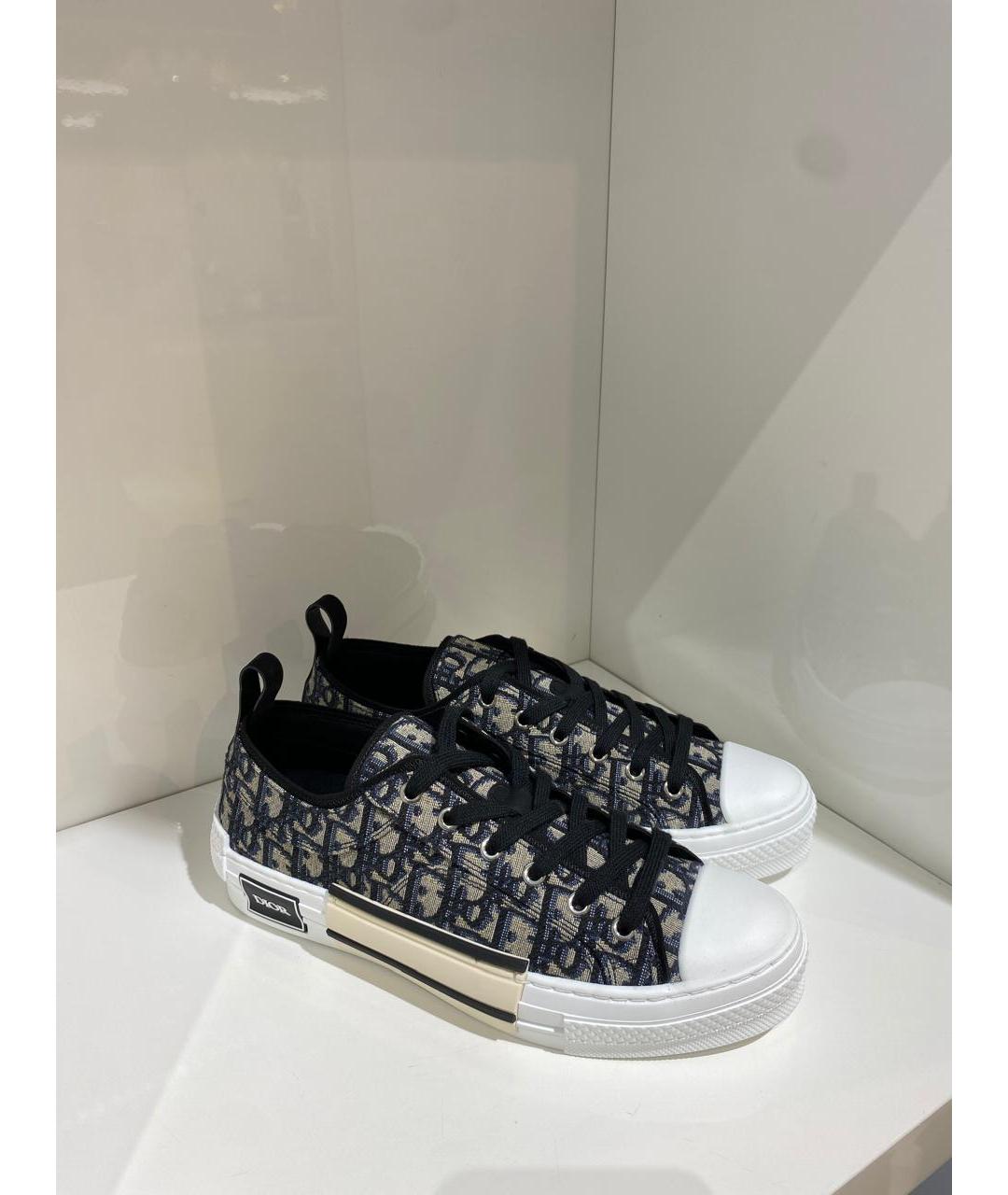 CHRISTIAN DIOR Мульти текстильные низкие кроссовки / кеды, фото 2