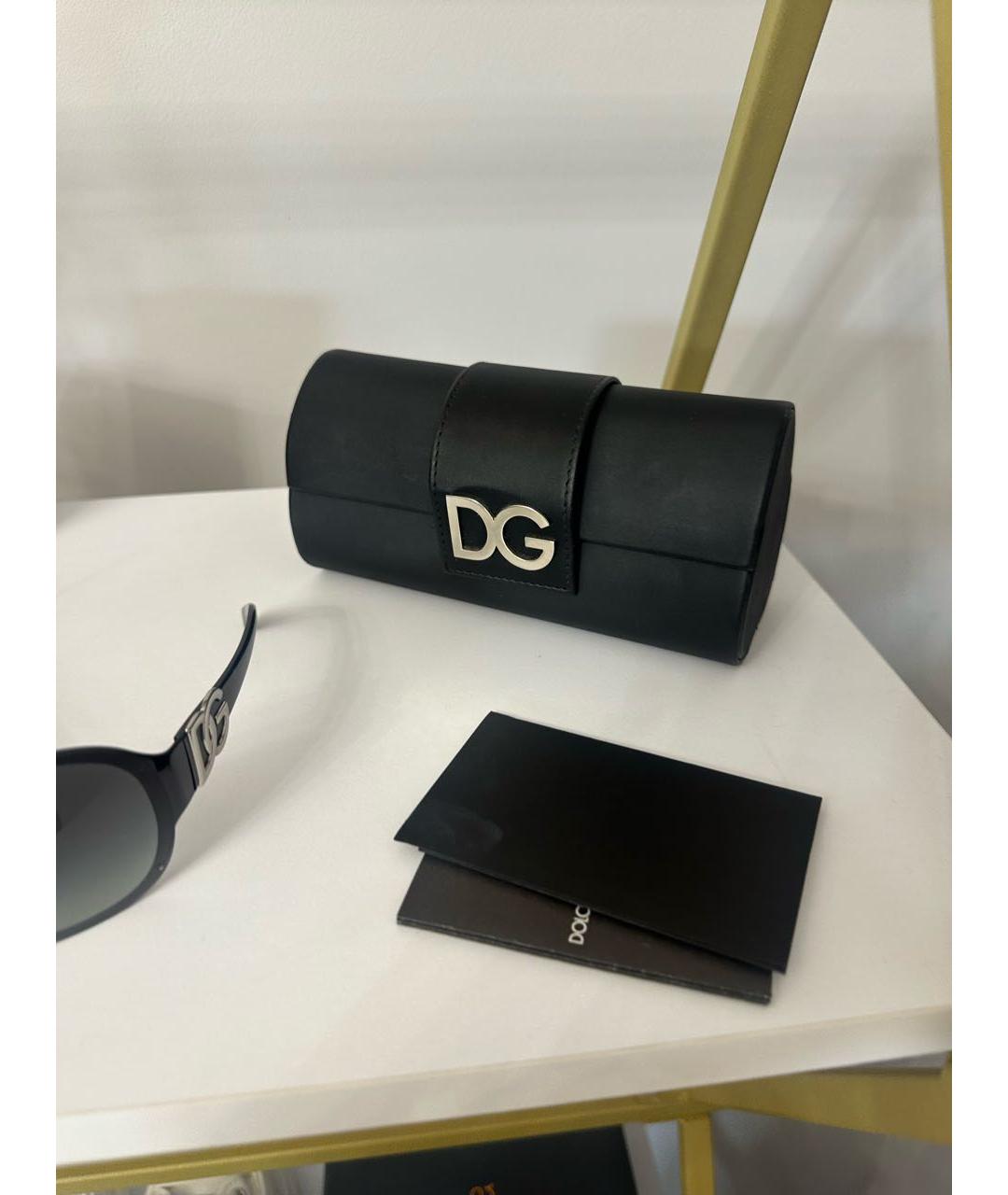 DOLCE&GABBANA Черные пластиковые солнцезащитные очки, фото 7