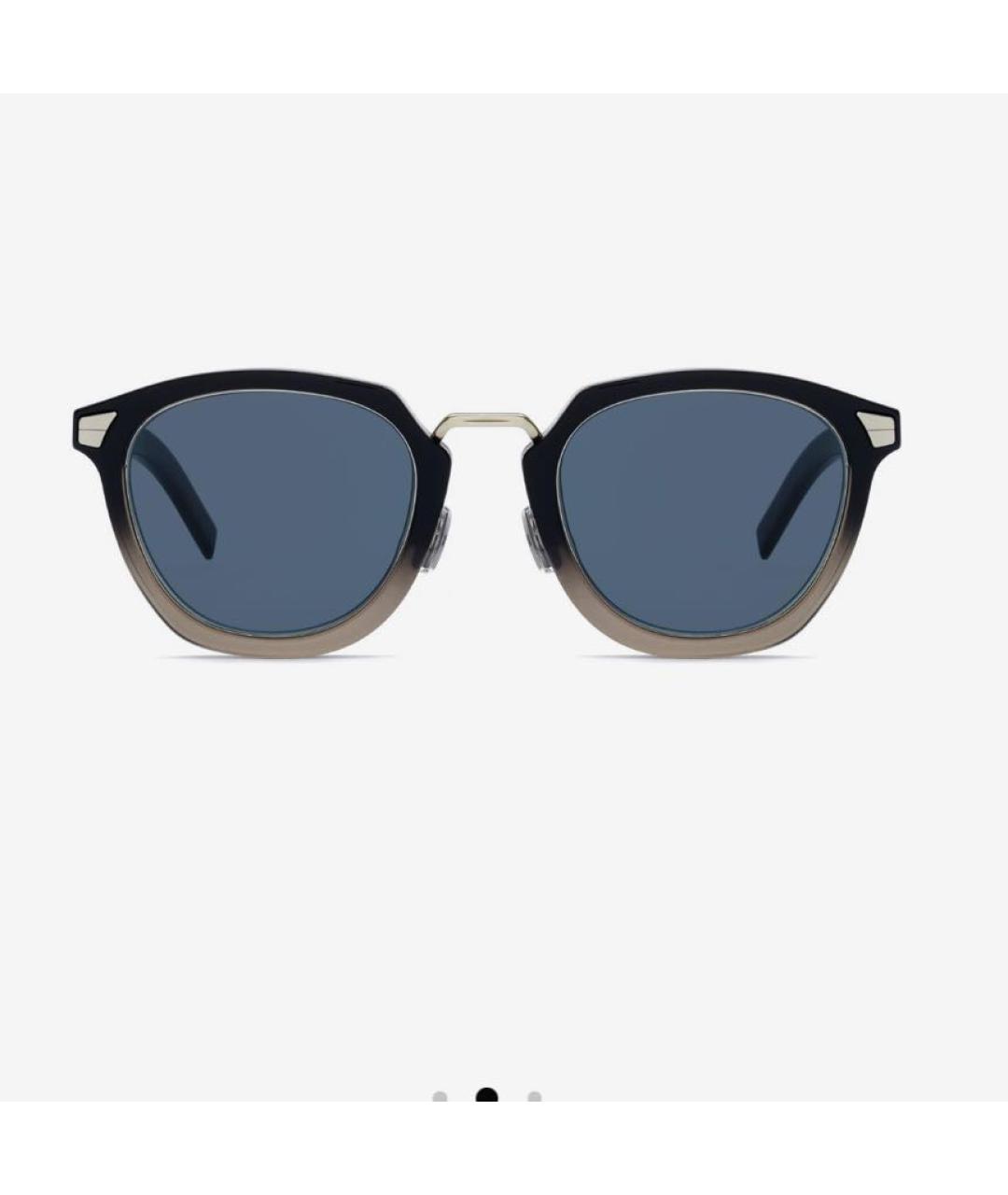 CHRISTIAN DIOR Синие пластиковые солнцезащитные очки, фото 2