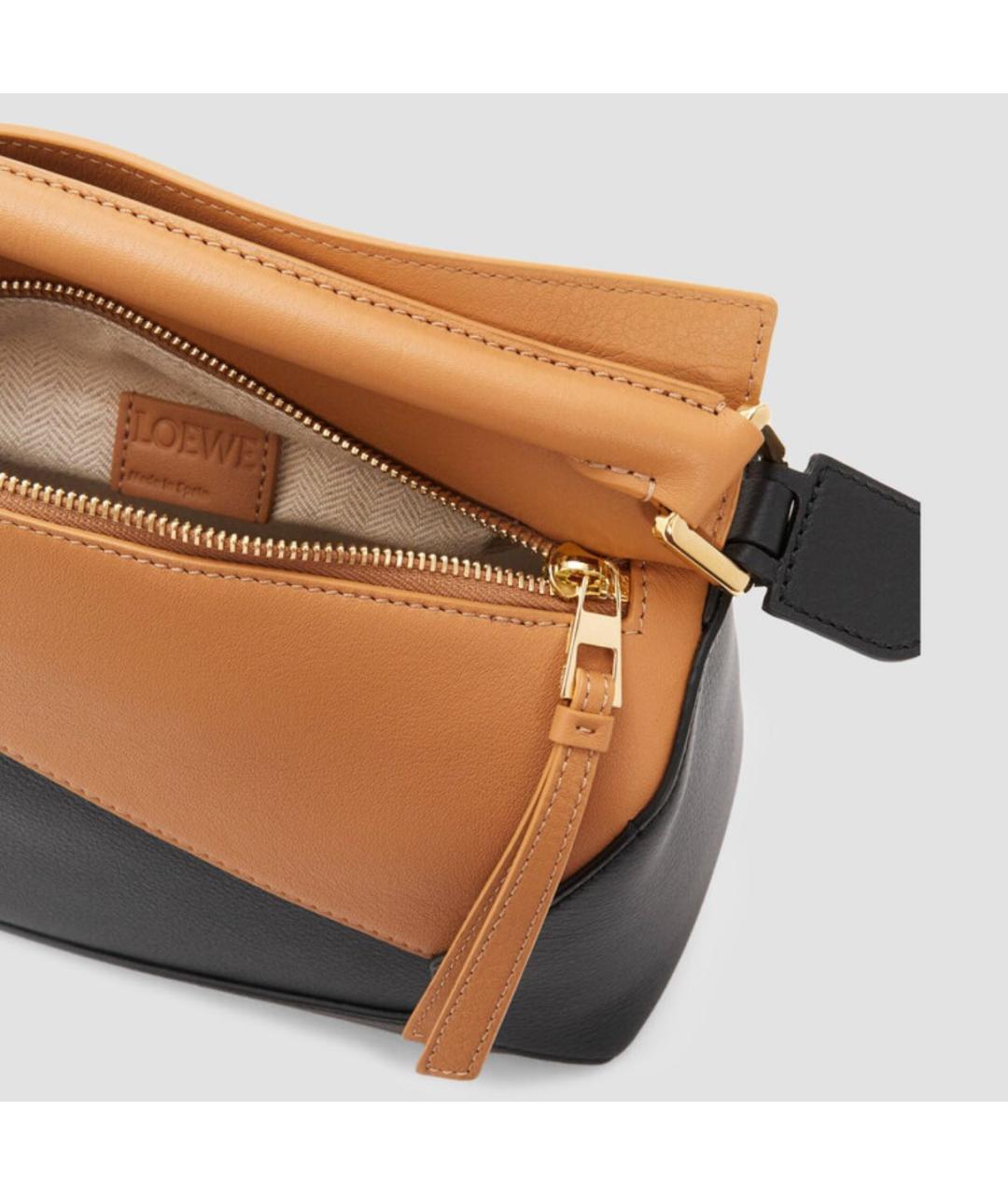 LOEWE Черная кожаная сумка через плечо, фото 4
