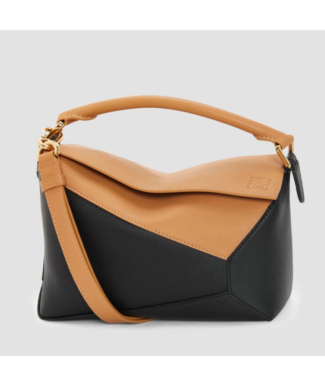 LOEWE Черная кожаная сумка через плечо, фото 6
