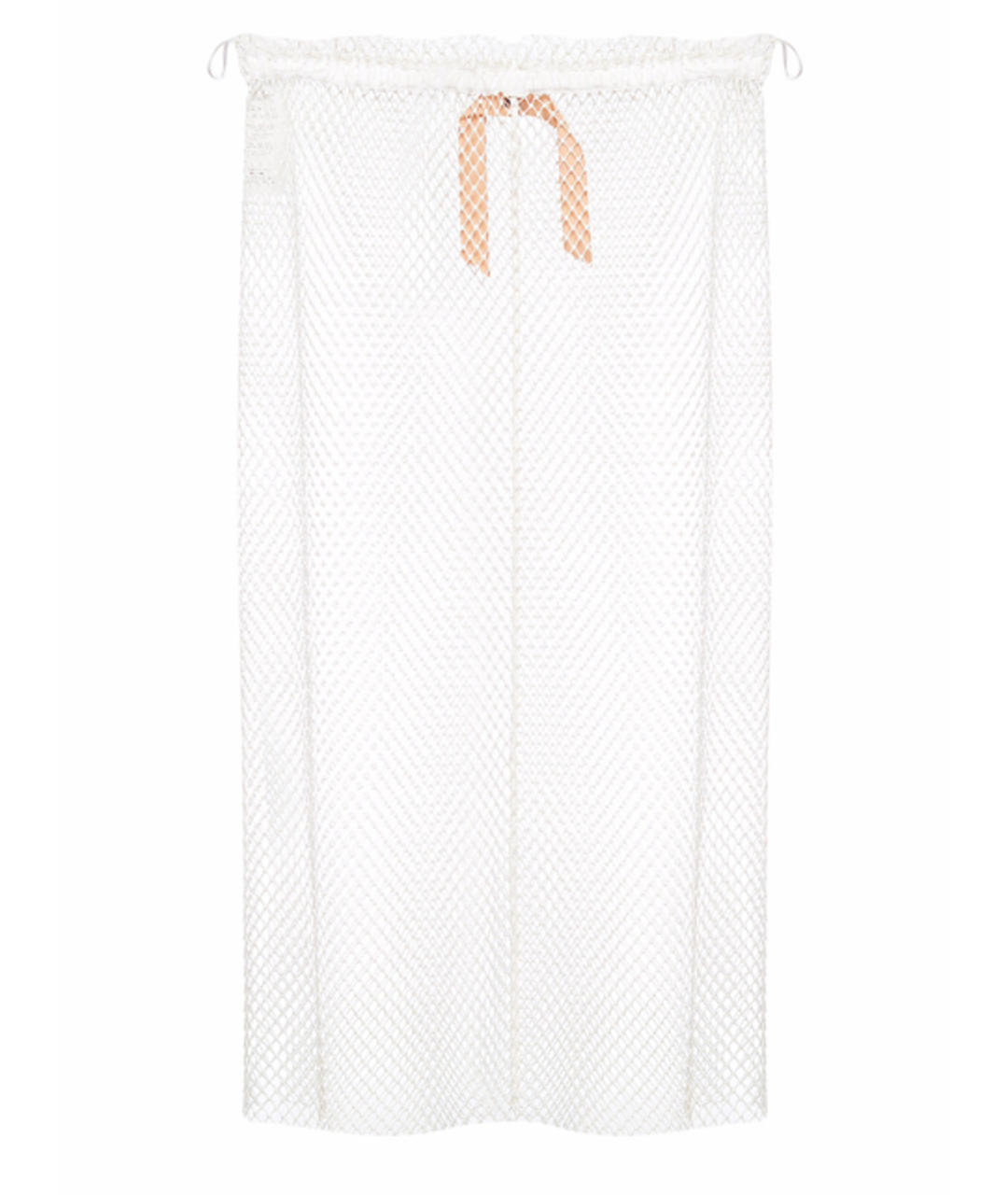 NO. 21 Белая сетчатая юбка миди, фото 1