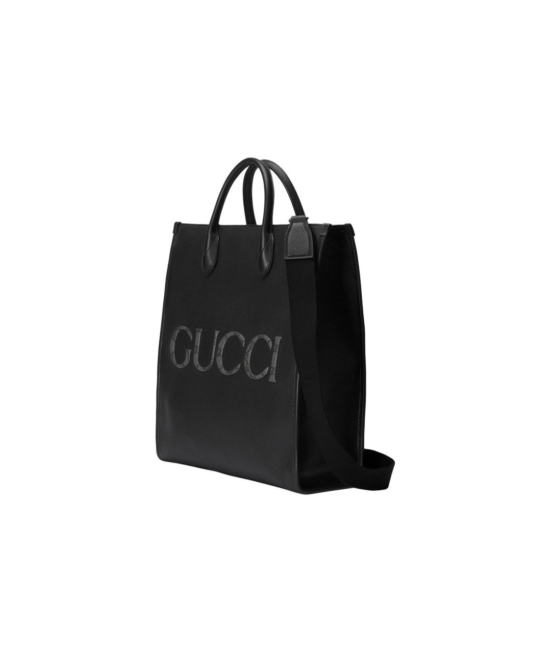 GUCCI Черная кожаная сумка на плечо, фото 2