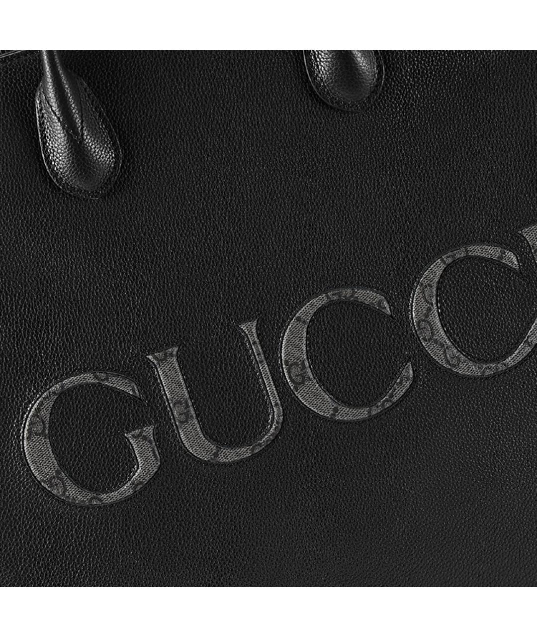 GUCCI Черная кожаная сумка на плечо, фото 9