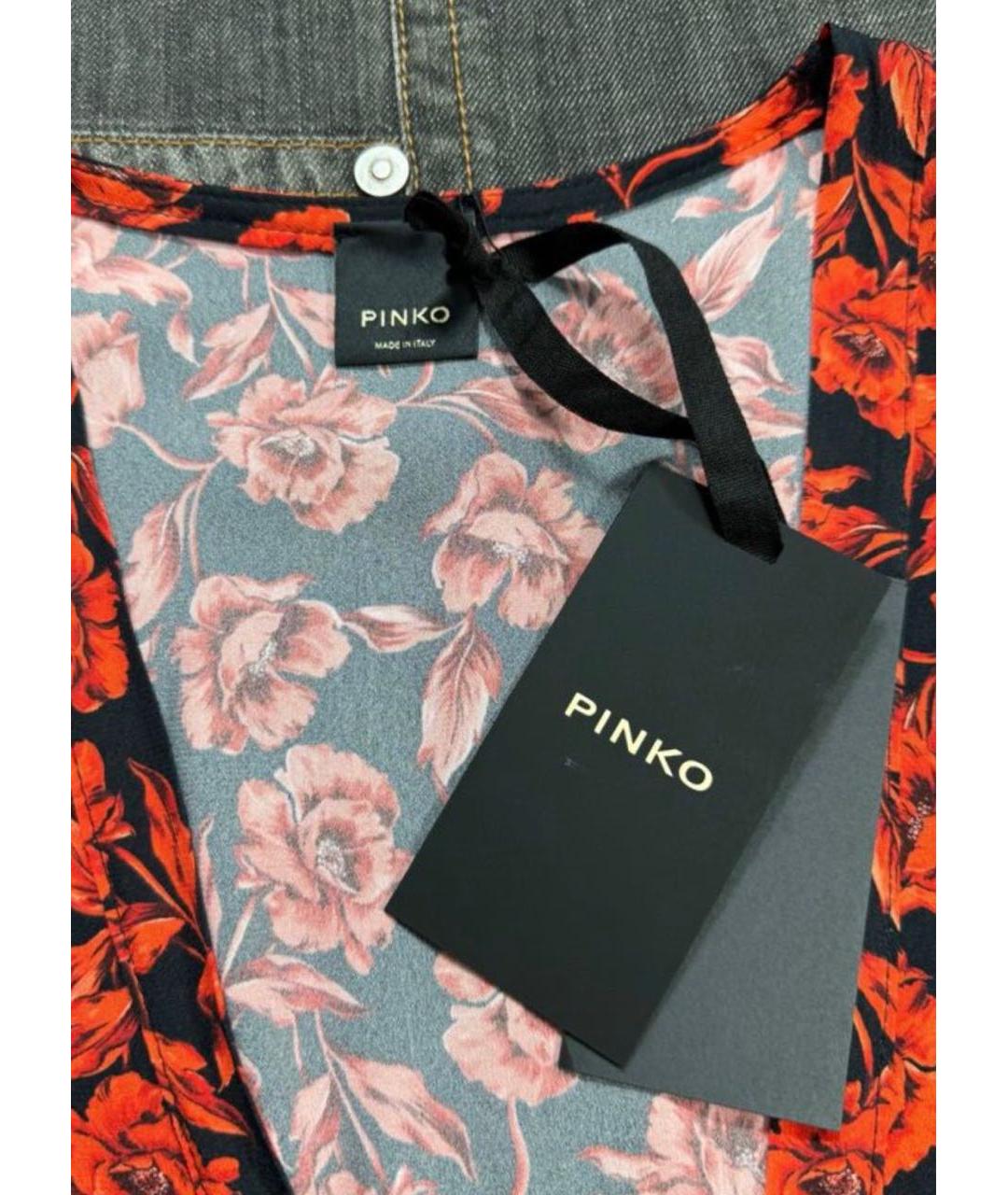 PINKO Мульти вискозное повседневное платье, фото 7