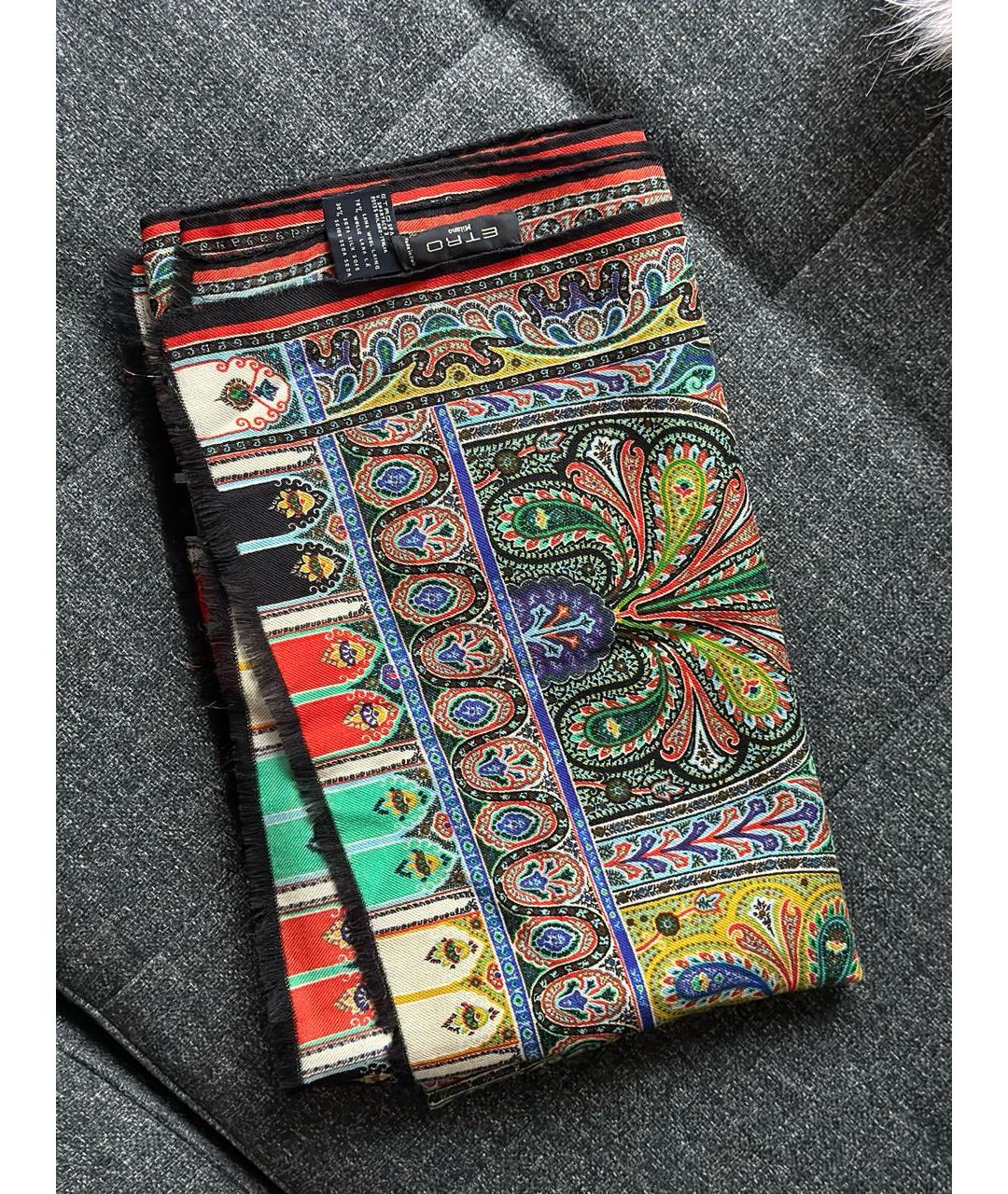 ETRO Мульти шерстяной шарф, фото 2