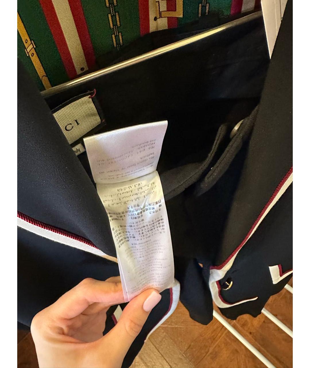 GUCCI Черная хлопковая футболка, фото 7