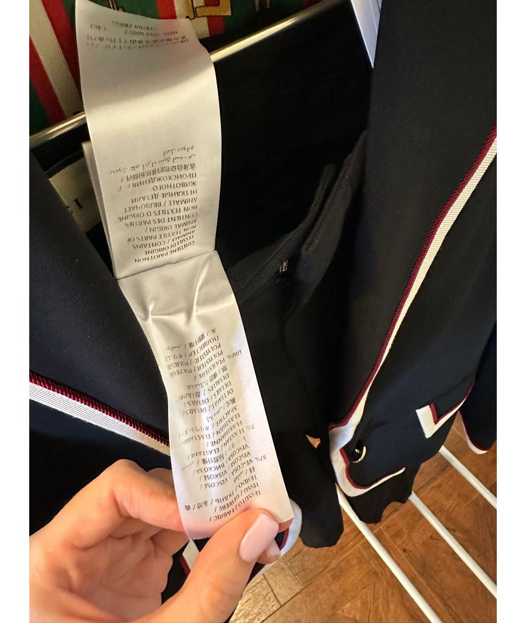 GUCCI Черная хлопковая футболка, фото 5