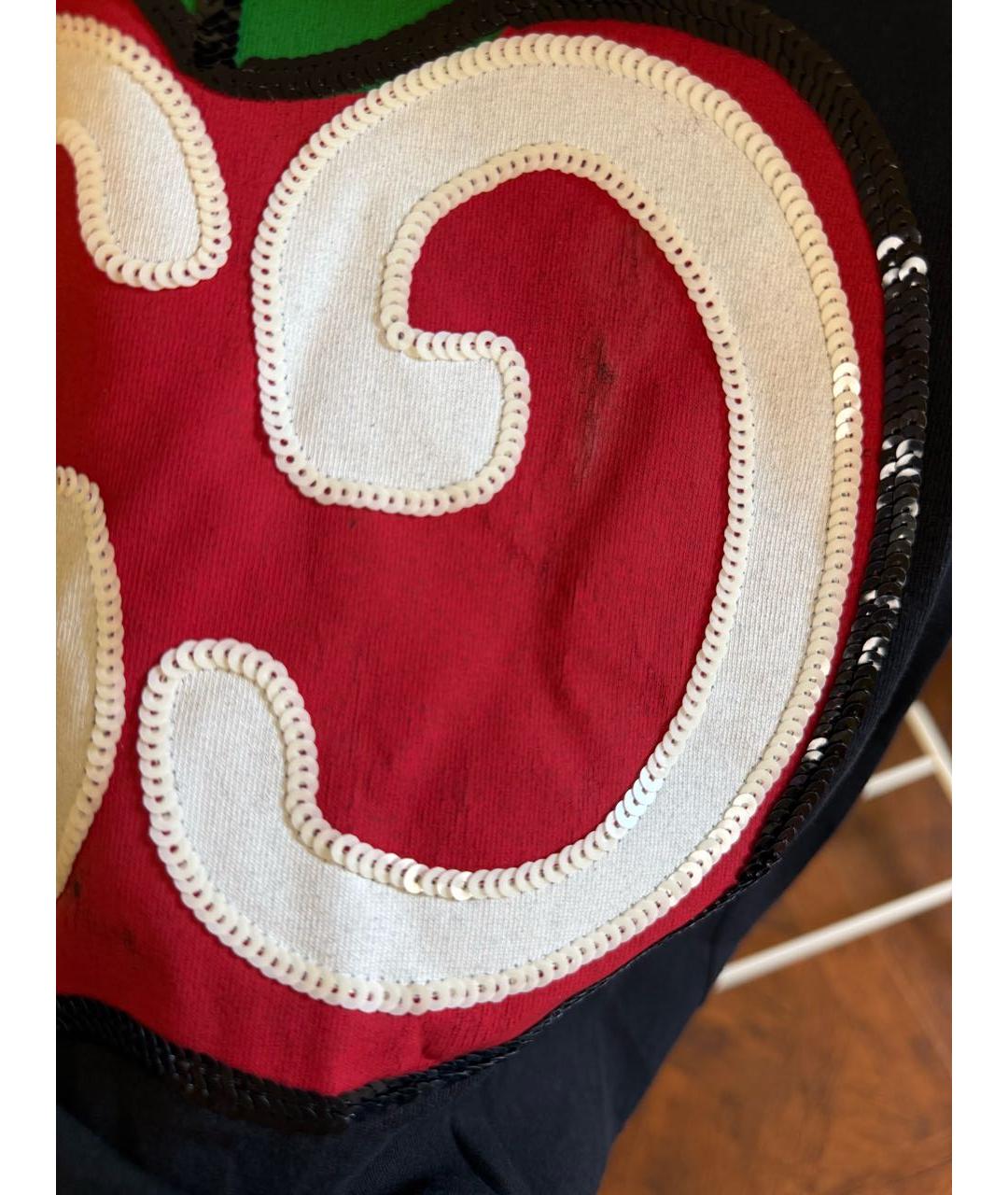 GUCCI Черная хлопковая футболка, фото 4
