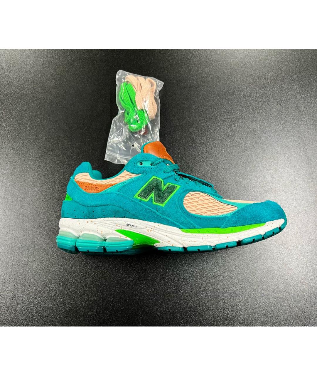 NEW BALANCE Бирюзовые замшевые низкие кроссовки / кеды, фото 9