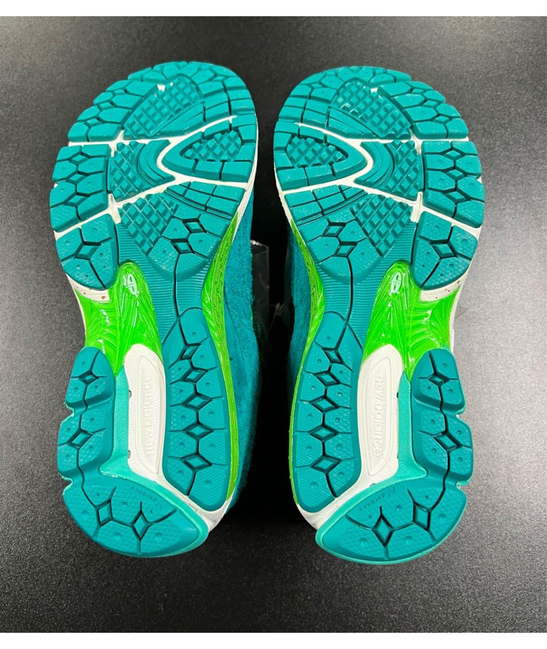 NEW BALANCE Бирюзовые замшевые низкие кроссовки / кеды, фото 8