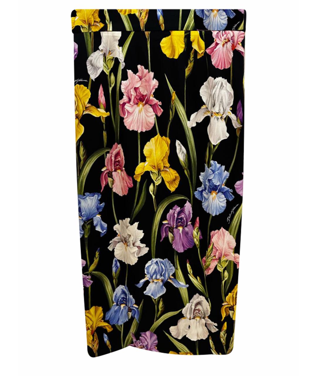DOLCE&GABBANA Шелковая юбка миди, фото 1