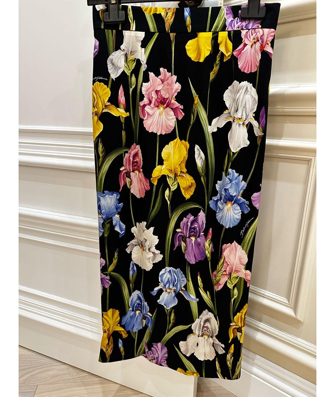 DOLCE&GABBANA Шелковая юбка миди, фото 6