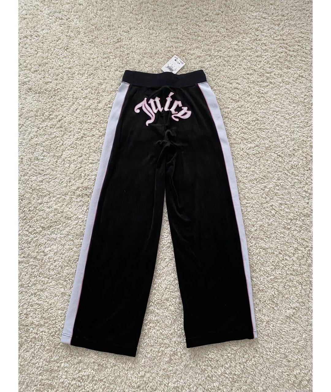 JUICY COUTURE Черные велюровые спортивные брюки и шорты, фото 2
