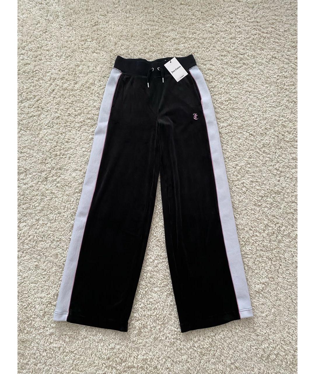 JUICY COUTURE Черные велюровые спортивные брюки и шорты, фото 4