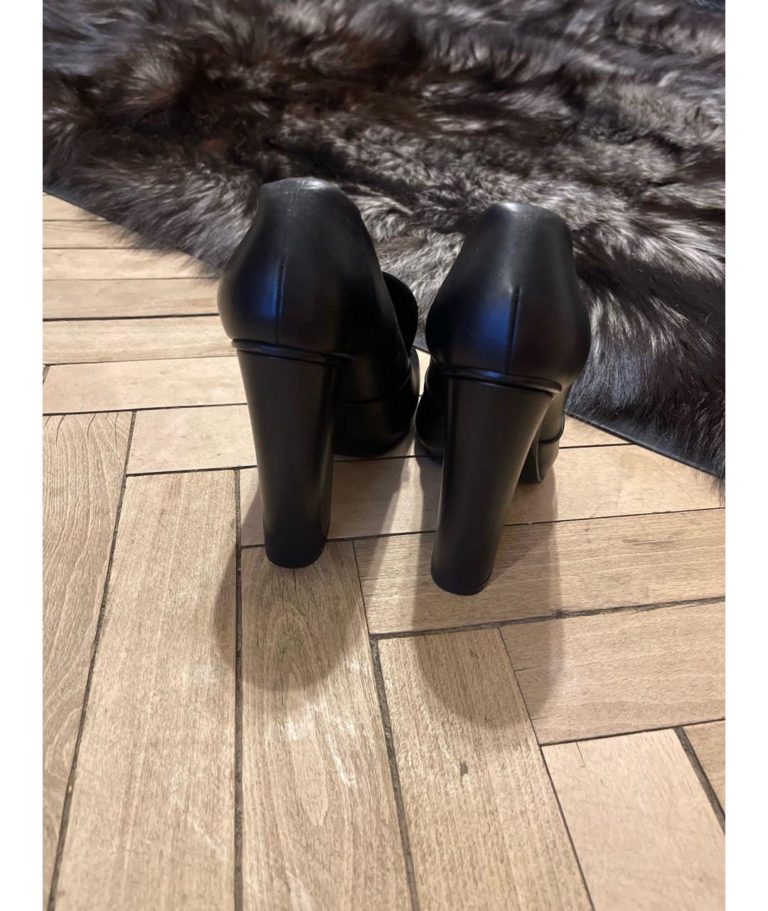 GUCCI Черные кожаные туфли, фото 4