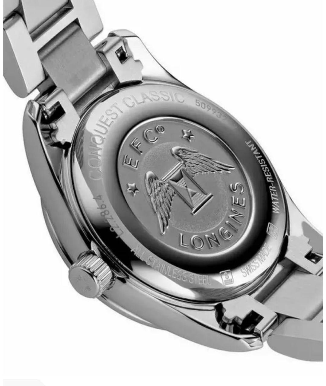 LONGINES Темно-синие металлические часы, фото 2