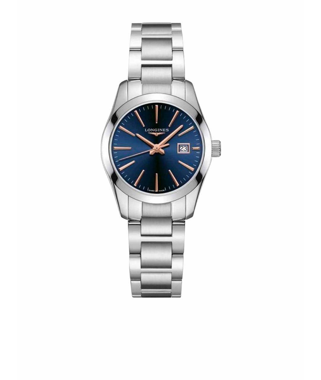 LONGINES Темно-синие металлические часы, фото 1